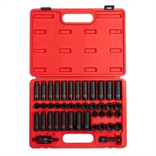 Sunex SUN3342 3/8" Drive 42 Piece SAE & Metric Master Impact Socket Set