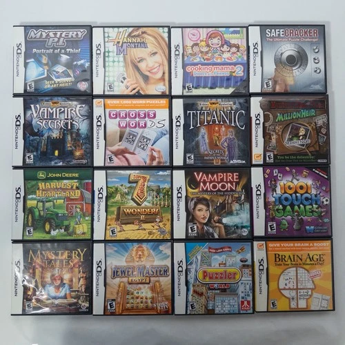 Nintendo DS Lot 16 Empty Cases Manuals Inserts NO CARTRIDGES video thumbnail