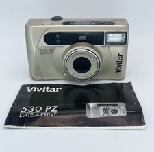 Vintage 1997 Vivitar PZ 530 Date-A-Print 35mm Film Camera 38-110mm Zoom TESTED
