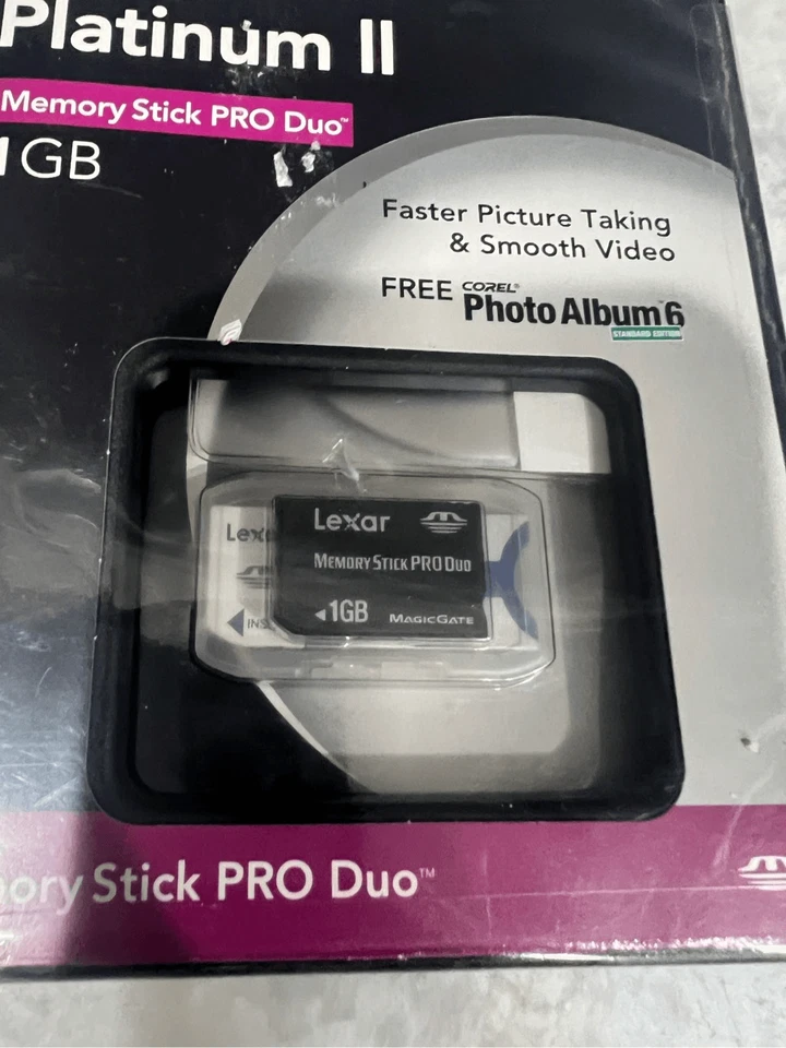 Lexar 1 GB Platinum II Memory Stick Pro Duo New Sealed - Image 2 of 4