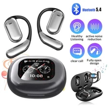 Open-Ear Bluetooth 5.4 Headphones Bone Conduction Wireless Earbuds  Touch Screen