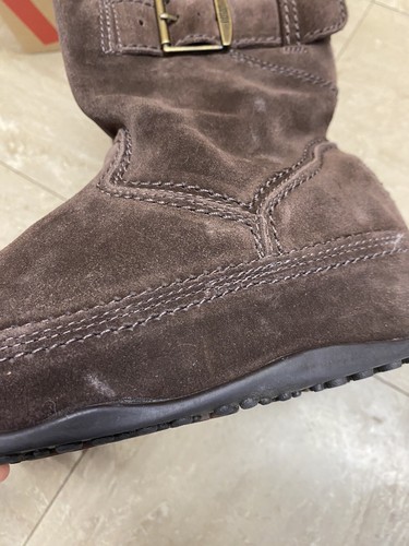 FitFlop Uk 4 Superboot Marrón Chocolate Gamuza Hebilla Wobbleboard Botas de Invierno - Imagen 12 de 12