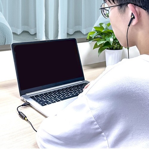 USB Auditory Adapter,Fast Playback External Sound Card For Laptops, Desktops - Afbeelding 7 van 8