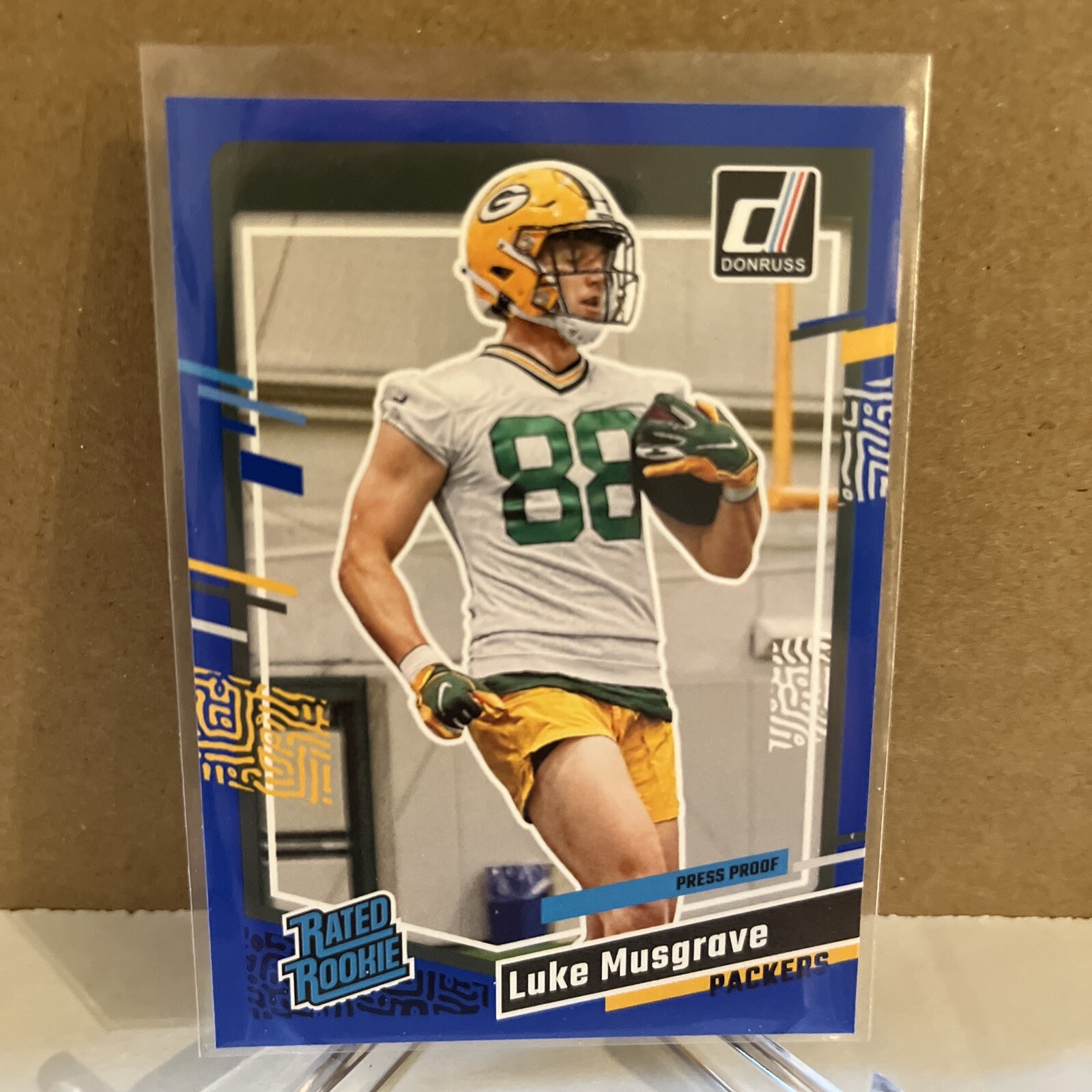 2023 Donruss #337 Luke Musgrave Press Proof Blue