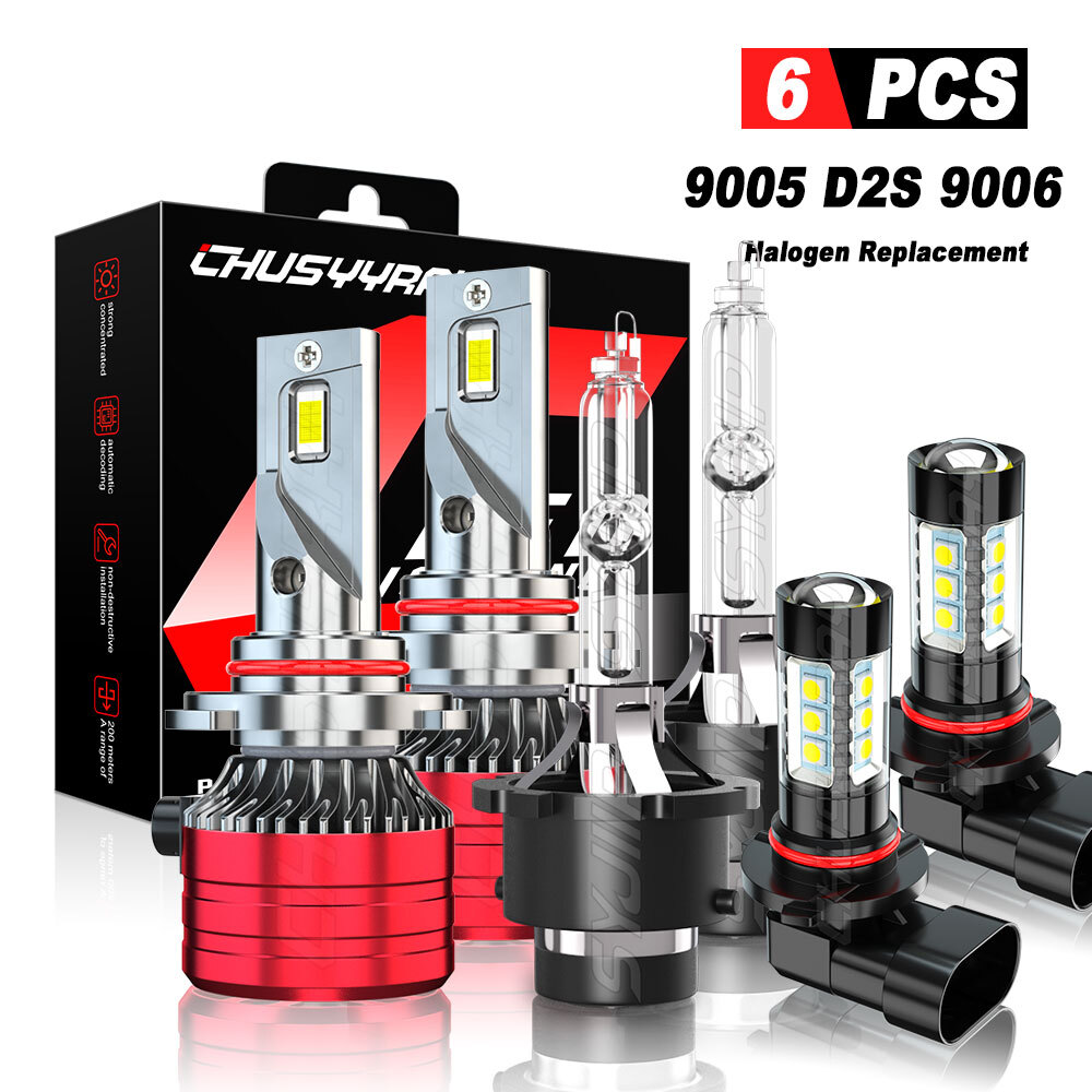 For Lexus LS430 20042006 LED HID Headlight High&Low Beam + Fog Light