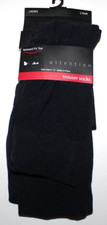 Attention Ladies Relaxed Fit Top Solid Black/Navy 2-Pack Trouser Socks Size 6-12