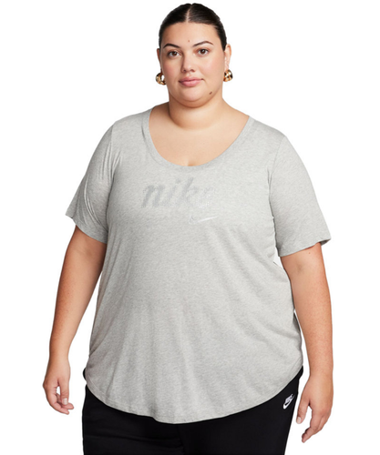 Nike Women's Plus Size Essential Tunic Logo T-Shirt 3X