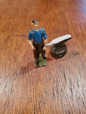 Britains Deetail Black Smith Anvil Cast Iron Figure Pre-1970, Vibrant Paint Job