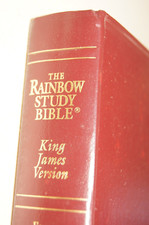 The Rainbow Study Bible KJV Color Coded Bold Letter Edition 1992 8th RSI Jesus