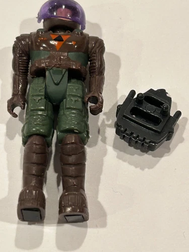 SGT. Hack Starcom 1986 Coleco Action Figure has VISOR and pack