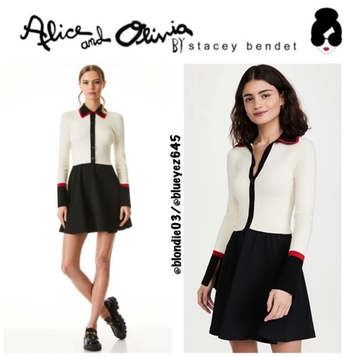 Alice + Olivia “Trevor” mixed media dress XS | eBay 