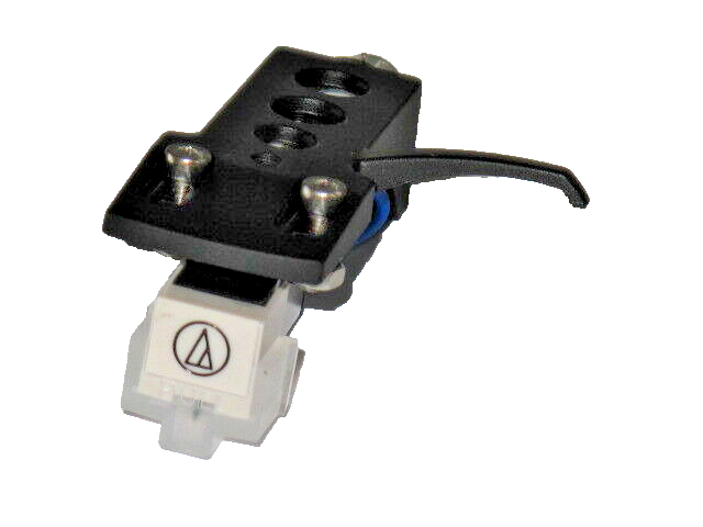 Record Player Headshell Black + Replacement AT3600L Cartridge + Diamond Stylus