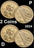 2024 P & D Sacagawea $1 Native American Golden Dollar BU Citizenship