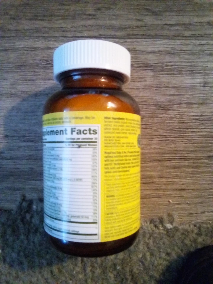 (1) MegaFood Baby & Me 2 Prenatal Multi Minis 120 Tabletas Foto 3 de 4