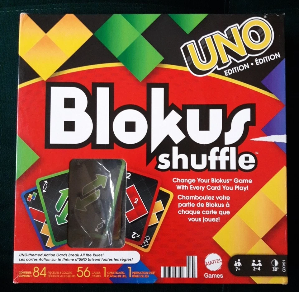 Spiel Blokus shuffle UNO Edition *** Top Zustand *** 100% Komplett - Bild 1 von 4