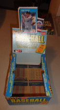 Vintage 1987 Fleer Baseball Empty Display Box  Brett, Pucket & Barfield bottom