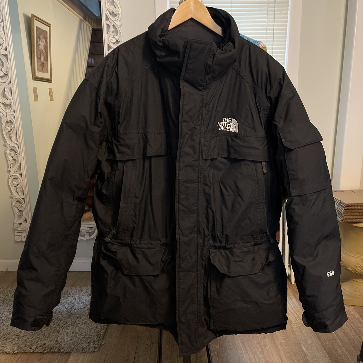 Vintage 90s North Face Puffer Parka Jacket Goose Down 550 Very