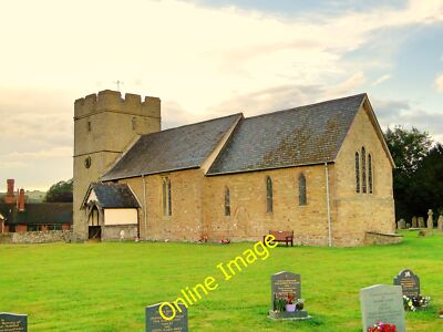 Photo 12x8 St Michael, Onibury In the late evening sun, after a brief but  c2013