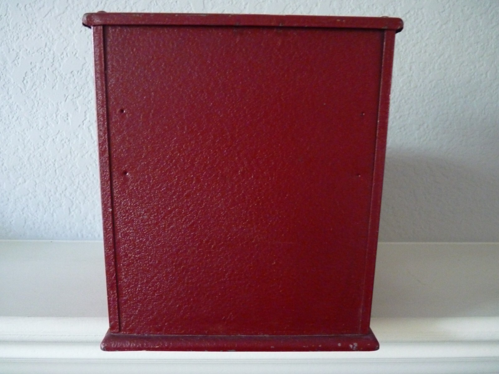 как выглядит Vintage TOM THUMB Red Metal Toy Cash Register Cinderella Mfg Co. фото