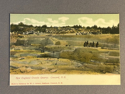 New Hampshire NH, Concord, New England Granite Quarry, ca 1905 | eBay