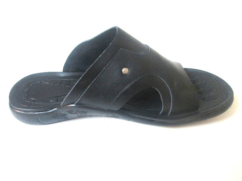 とと J.Bosco Men Leather sandals Black SE5 Slide Open-Toe comfort*Toe