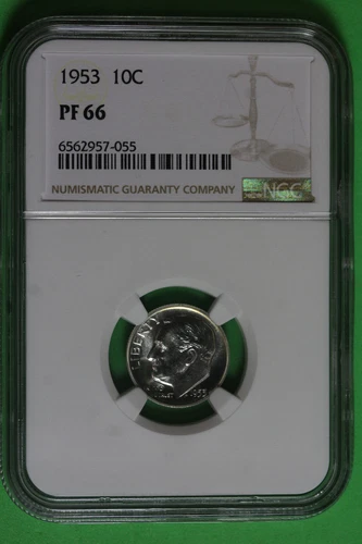 1953 Proof Roosevelt Dime NGC PF66 #B36457