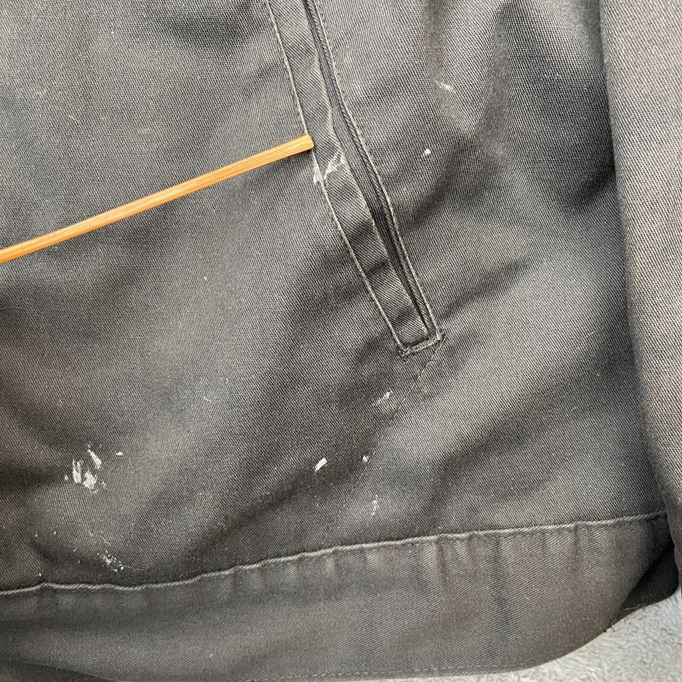 Chaqueta Dickies Para Hombre Extra Grande Negro Edredón Forrado Abrigo Cremallera Completa Aislante Trabajo Foto 3 de 4