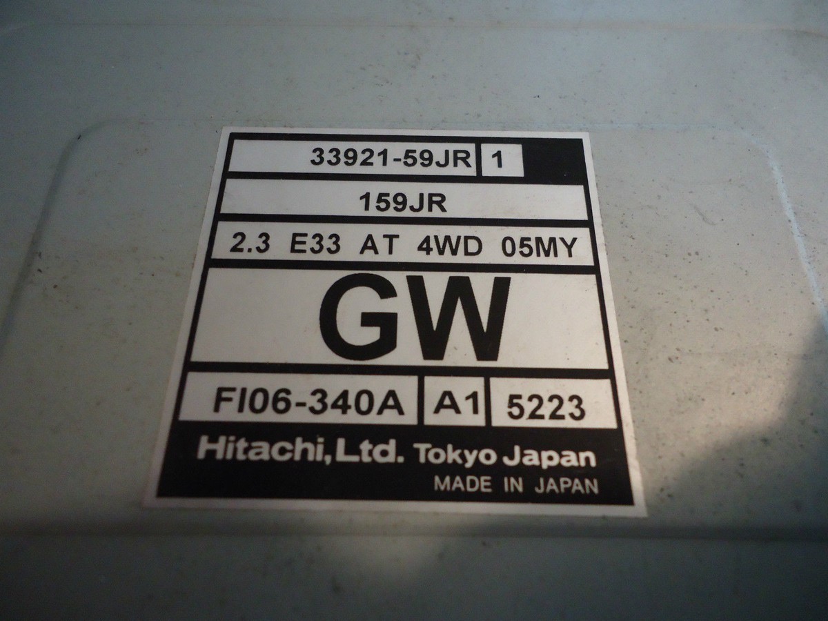 2005 Suzuki Aerio Engine Control Unit ECU ECM 2.3L AT 33921