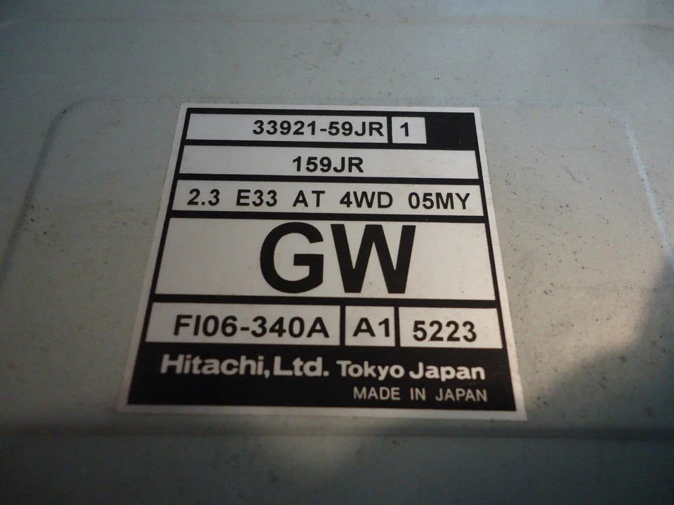 2005 Suzuki Aerio Engine Control Unit ECU ECM 2.3L AT 33921-59JR1 4x4 Liana - Image 2 of 4