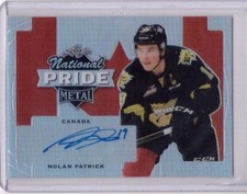 NOLAN PATRICK 16/17 Leaf Metal National Pride Rookie Autograph Auto Signed #NP3