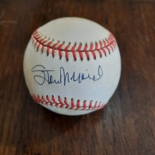 STAN MUSIAL Signed Official NL Baseball-  Playoff 15/25