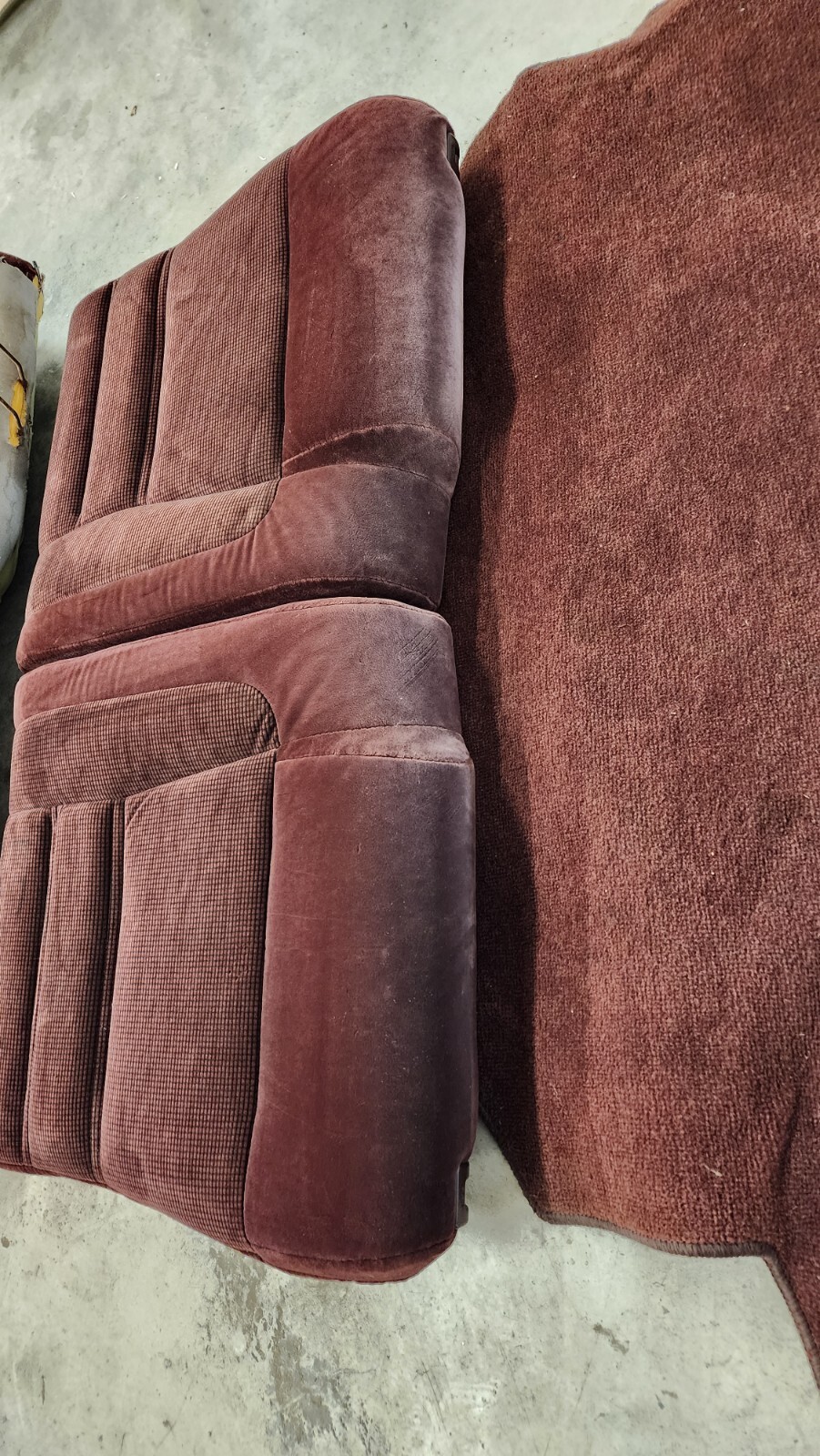 Toyota Supra mk3 Maroon Burgundy rear seat set w/carpet eBay