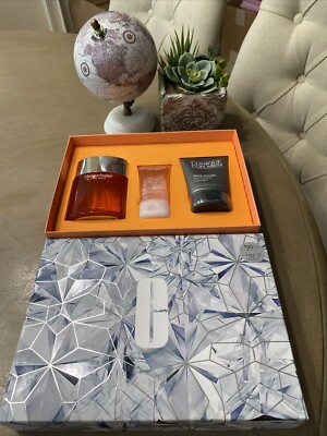 Clinique Happy For Him 3-pc Gift Set Men Fragrance 3.4 oz+Scrub+Body/Hair Wash