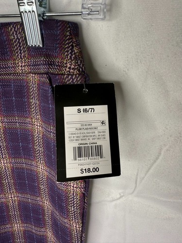 Girls' Flare Pants - art class™ - Plum Plaid - Small - Picture 4 of 7