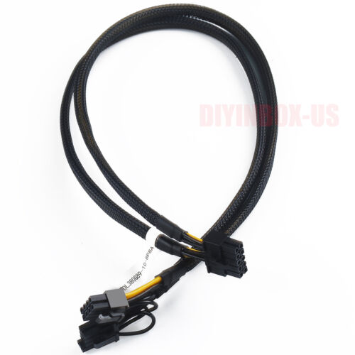 63cm New Power Adapter PCIE Cable 10pin to 8+8pin For HP DL380 G9 Gen9 and GPU - Picture 4 of 8
