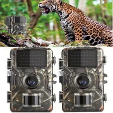 1/2 Pack Wildlife Hunting Trail Camera 1440P Game Camera with Night Vision Gift