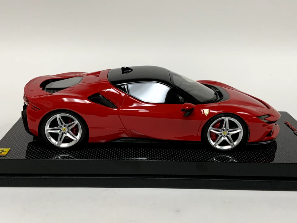 1/18 MR Colección Ferrari SF90 Stradale Nuevo Rosso Corsa Top Negro FE028A CF372 Foto 3 de 4