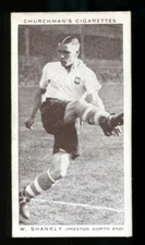 1939 Churchman's Association Footballers Series 2 Tobacco William Shankly #42