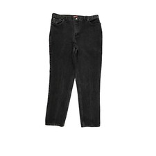 Faded Glory Jeans Women 18 Black Classic Fit Straight Leg Denim