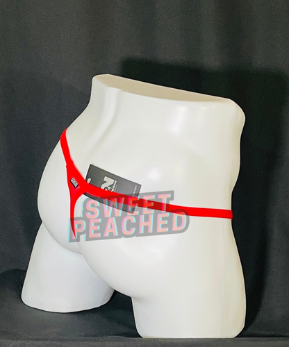 Men's Thong Underwear Large Red N2N Bodywear VD25 Sexy Ass Valentine NWT 708 - Picture 7 of 10