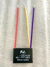 CEILING FAN CAPACITOR CBB61 1.5uf+2.5uf 3 WIRE