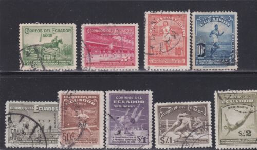 Ecuador 1939 First South American Olympic Games Bolivia 1938 Used - Photo 1 sur 1