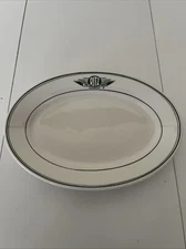 Vintage The Ritz Cafe Los Angeles Oval Platter Homer Laughlin Rare 11 1/2”