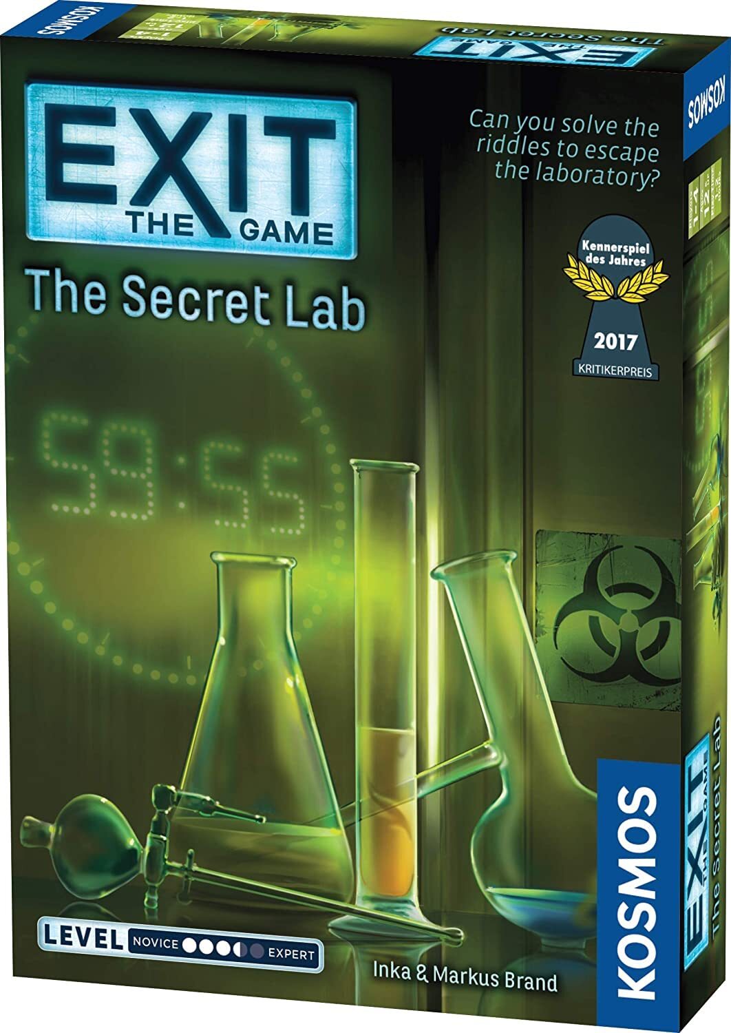 Thames & Kosmos - EXIT: The Secret Lab - Level: 3/5 - Unique Escape Room Game -