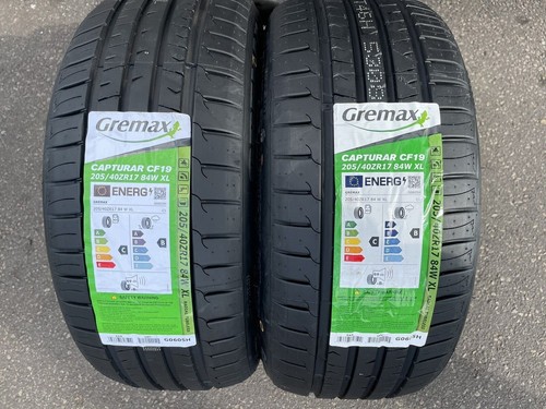 2 X 205 40 17 GREMAX 205/40R17 84W XL BRAND NEW TYRES AMAZING C B ...