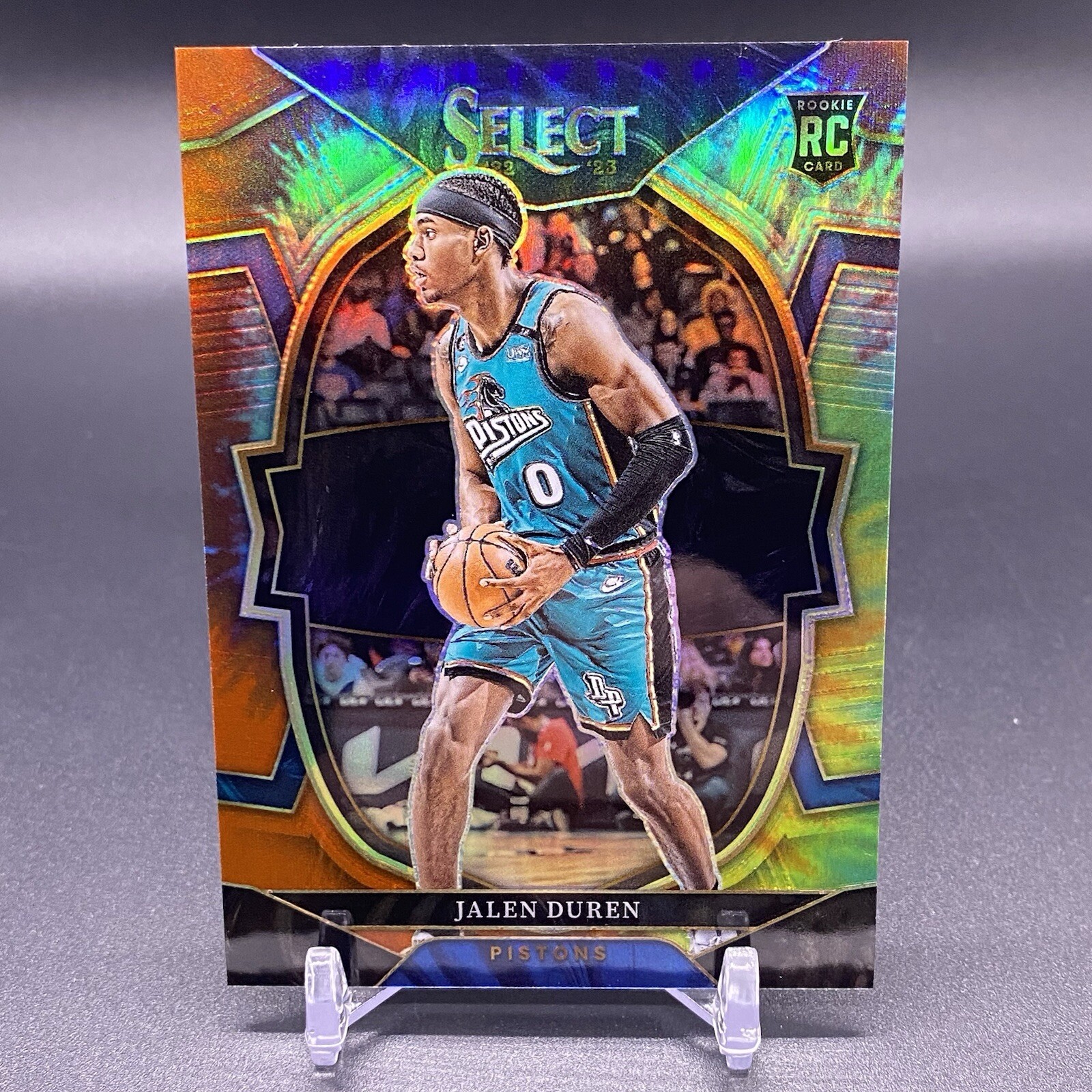 #/25! 🚨2022-23 Select Jalen Duren RC Tie-Dye Prizm Detroit Pistons Rookie #98