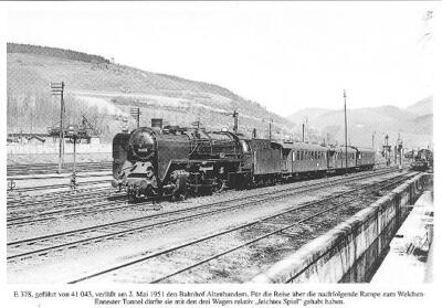 AK · Dampf-Lok 41 043 - DB - Bhf. Altenhundem - 1951