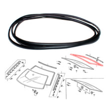 Rear Windshield Weatherstrip For 92-95 Honda Civic 4-Door EG7 EG8 EG9 EH1 EH4 EH