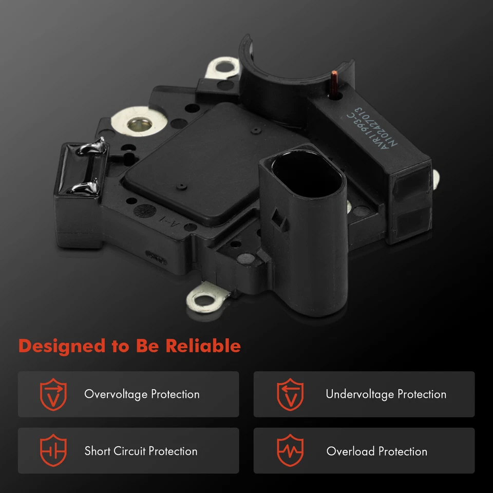 Regulador alternador 14V para Volkswagen Touareg 2006-2010 3,6L 4,2L circuito B Foto 4 de 4