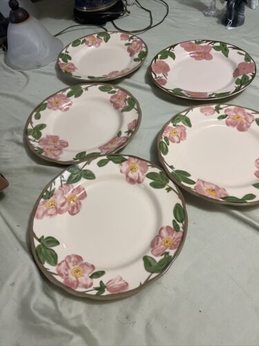 Franciscan Desert Rose Dinner Plate 10 1/2". Total Of 5